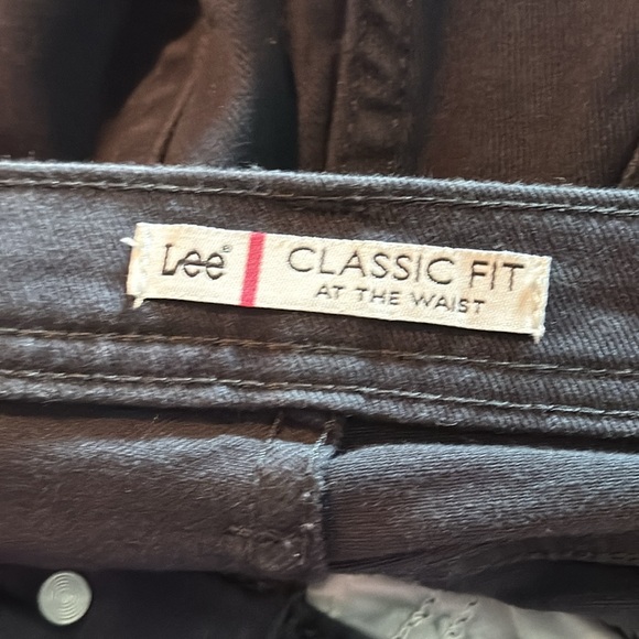 Lee Classic Fit At The Waist Green Black Jeans Size 6m - Picture 7 of 8